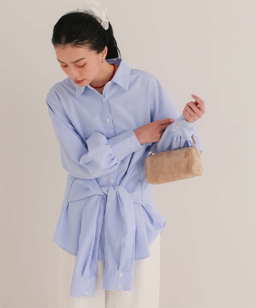 miette（ミエット）の「ウエストレイヤードライクシャツ（シャツ/ブラウス・レディース・ブルー系その他/オフホワイト/ブルー/ピンク/イエロー・FREE）」の19枚目の写真