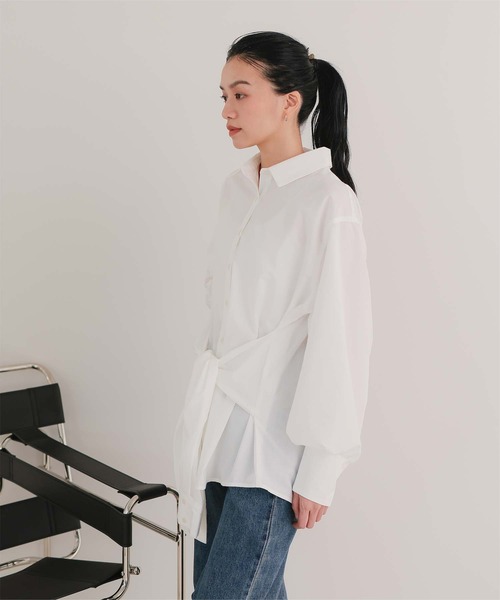 miette（ミエット）の「ウエストレイヤードライクシャツ（シャツ/ブラウス・レディース・ブルー系その他/オフホワイト/ブルー/ピンク/イエロー・FREE）」の9枚目の写真