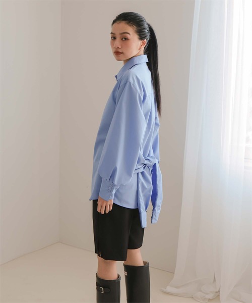 miette（ミエット）の「ウエストレイヤードライクシャツ（シャツ/ブラウス・レディース・ブルー系その他/オフホワイト/ブルー/ピンク/イエロー・FREE）」の14枚目の写真