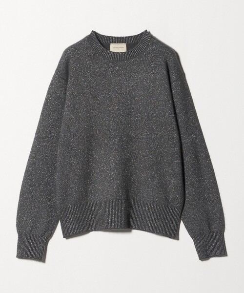 今季商品フォックス ウール ラメ クルーネック ニット セール】フォックス ウール ラメ クルーネック ニット（ニット