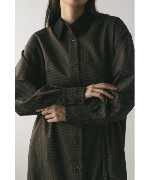 STYLEMIXER(スタイルミキサー)の「ミディシャツワンピース(シャツワンピース・レディース・ブラウン系その他/アイボリー・FREE)」の21枚目の写真