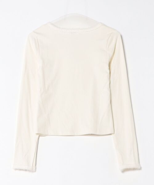 VIBGYOR Women(ヴィブジョー ウィメン)の「【Mayree】ワンポイント リボン ニット(ニット/セーター・レディース・アイボリー・SMALL/LARGE)」の5枚目の写真