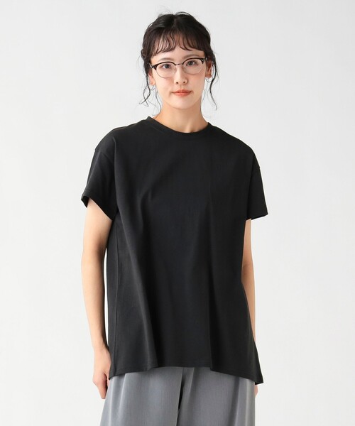 BEAMS HEART(ビームスハート)の「バック スリット プルオーバー(Tシャツ/カットソー・レディース・カーキ/ブラック/オフホワイト・FREE)」の6枚目の写真