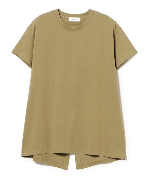 BEAMS HEART(ビームスハート)の「バック スリット プルオーバー(Tシャツ/カットソー・レディース・カーキ/ブラック/オフホワイト・FREE)」の18枚目の写真