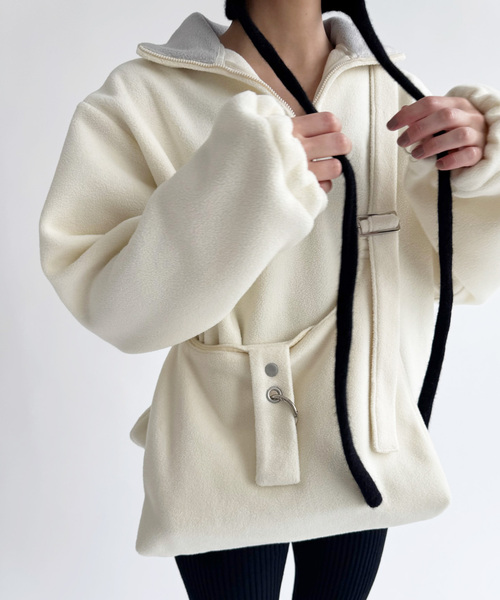 EDIT. FOR LULU（エディットフォールル）の「【DISCUS×LULU】cozy shoulder bag（クラッチバッグ・レディース・ホワイト系その他・FREE）」の3枚目の写真