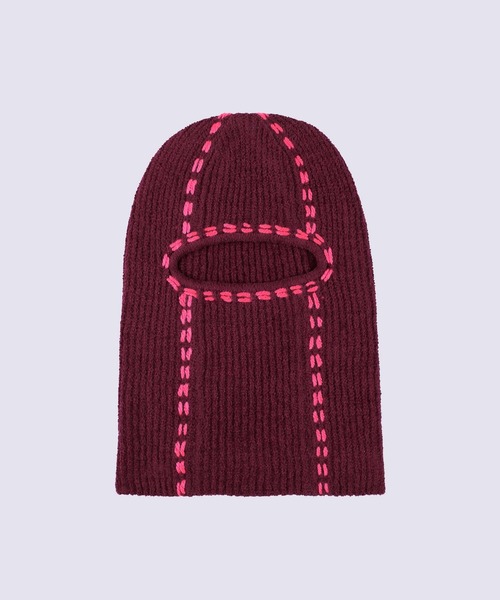 PHINGERIN(フィンガリン)の「【PHINGERIN/フィンガリン】PG1 BALACLAVA(ニットキャップ/ビーニー・メンズ・ベージュ/ネイビー/ワイン・FREE)」の3枚目の写真
