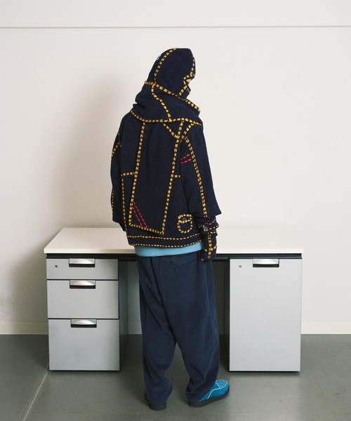 PHINGERIN(フィンガリン)の「【PHINGERIN/フィンガリン】PG1 BALACLAVA(ニットキャップ/ビーニー・メンズ・ベージュ/ネイビー/ワイン・FREE)」の13枚目の写真