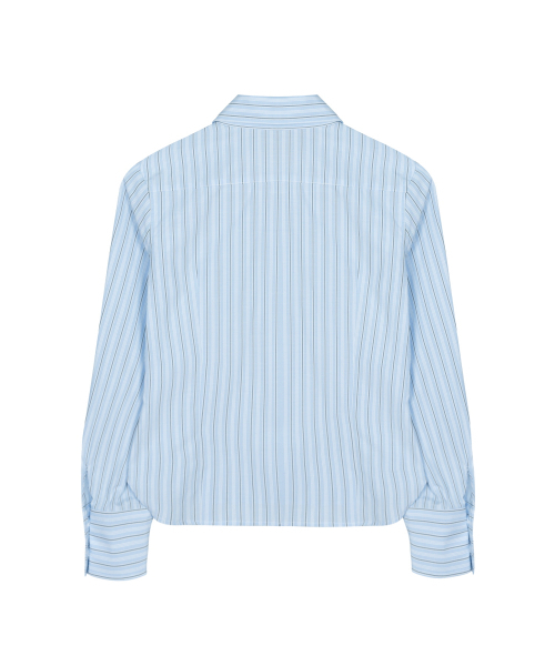 NICK&NICOLE(ニックアンドニコール)の「MINIMAL STRIPE LOGO SLIM SHIRT_SORA(シャツ/ブラウス・レディース・その他・MEDIUM/LARGE)」の5枚目の写真
