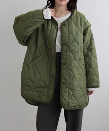 LUMIRA（アパレル）（ルミラ）の「2way中綿キルティングジャケット（ノーカラージャケット）」