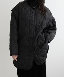 LUMIRA（アパレル）（ルミラ）の「2way中綿キルティングジャケット（ノーカラージャケット）」