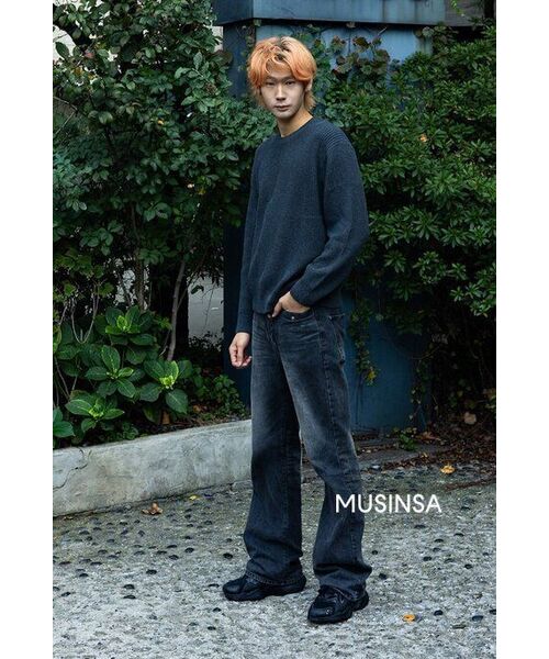 MUSINSA STANDARD（ムシンサスタンダード）の「ラムウールリブVネックニット[ミディアムグレー]（ニット/セーター・メンズ・その他・XX-LARGE/LARGE/MEDIUM/SMALL/X-LARGE）」の8枚目の写真