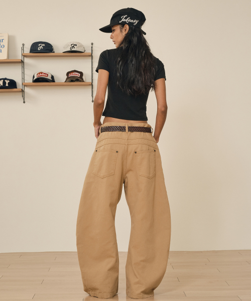 TAKEASY（テイクイージー）の「コットンカーブドJパンツ（ベージュ）（その他パンツ・メンズ・その他・MEDIUM/LARGE/X-LARGE/SMALL）」の6枚目の写真