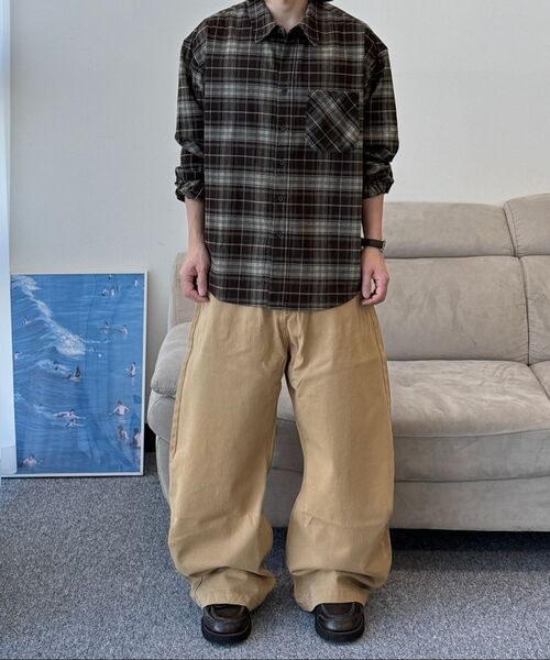 TAKEASY（テイクイージー）の「コットンカーブドJパンツ（ベージュ）（その他パンツ・メンズ・その他・MEDIUM/LARGE/X-LARGE/SMALL）」の8枚目の写真