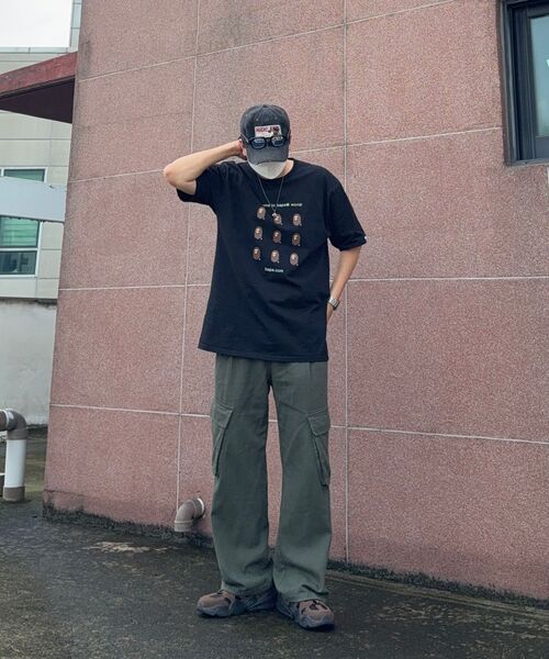 URBANDTYPE(アーバンディタイプ)の「コットンワイドカーゴパンツ_カーキ(その他パンツ・レディース・その他・1/2/3/MEDIUM/LARGE)」の7枚目の写真