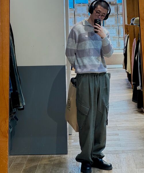URBANDTYPE(アーバンディタイプ)の「コットンワイドカーゴパンツ_カーキ(その他パンツ・レディース・その他・1/2/3/MEDIUM/LARGE)」の10枚目の写真