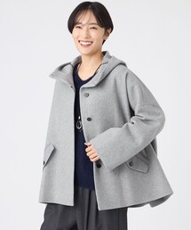 【L】【SANYO Style EDITION掲載】ウールスーパービーバーフーデッドコート