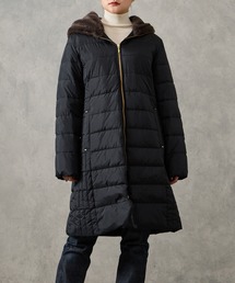 ダウンジャケット/コート（ブラック/黒色系・フェイクファー