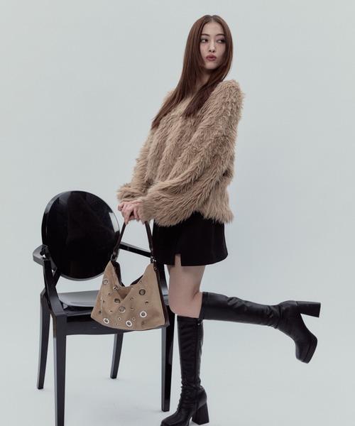 BLONDEY（ブロンディ）の「ミニスカートパンツ（スカート・レディース・ブラック/チャコールグレー・FREE）」の12枚目の写真