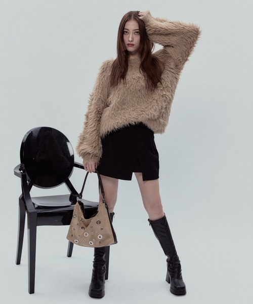 BLONDEY（ブロンディ）の「ミニスカートパンツ（スカート・レディース・ブラック/チャコールグレー・FREE）」の13枚目の写真