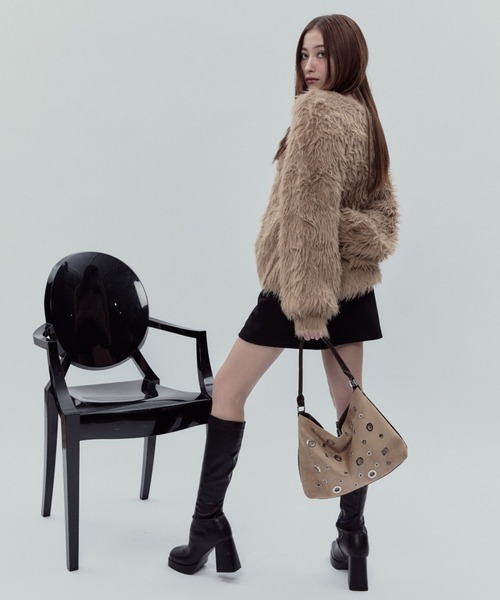 BLONDEY（ブロンディ）の「ミニスカートパンツ（スカート・レディース・ブラック/チャコールグレー・FREE）」の14枚目の写真