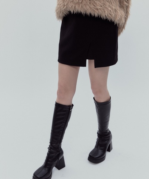 BLONDEY（ブロンディ）の「ミニスカートパンツ（スカート・レディース・ブラック/チャコールグレー・FREE）」の9枚目の写真