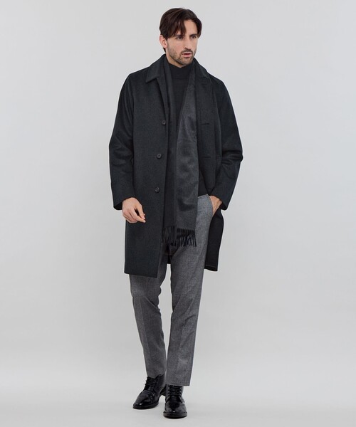 MACKINTOSH LONDON（マッキントッシュ ロンドン）の「【DUNFORD】ウールカシミヤビーバーステンカラーコート（ステンカラーコート・メンズ・ネイビー/チャコールグレー/ブラウン系その他5・36/38/40/42）」の4枚目の写真