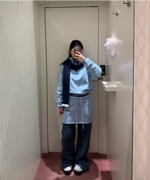 Rest&Recreation(レストアンドレクリエーション)の「POCKET KNIT SKIRT - SKY BLUE(スカート・レディース・その他・ONE)」の2枚目の写真