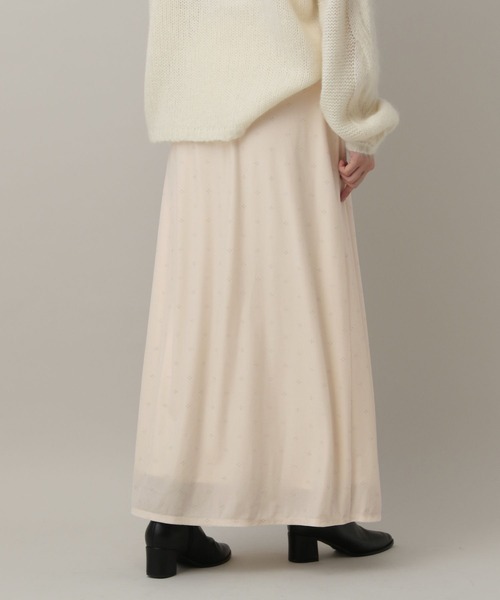 A part by（アパートバイ）の「キラキラベロアナロースカート（スカート・レディース・アイボリー/ブラック・FREE）」の12枚目の写真