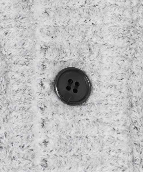 U by SPICK&SPAN(ユーバイスピックアンドスパン)の「CaRouseLamBRa/ケラウズランブラ KURT KNIT LS BIG POLO(ニット/セーター・レディース・ライトグレー・FREE)」の13枚目の写真