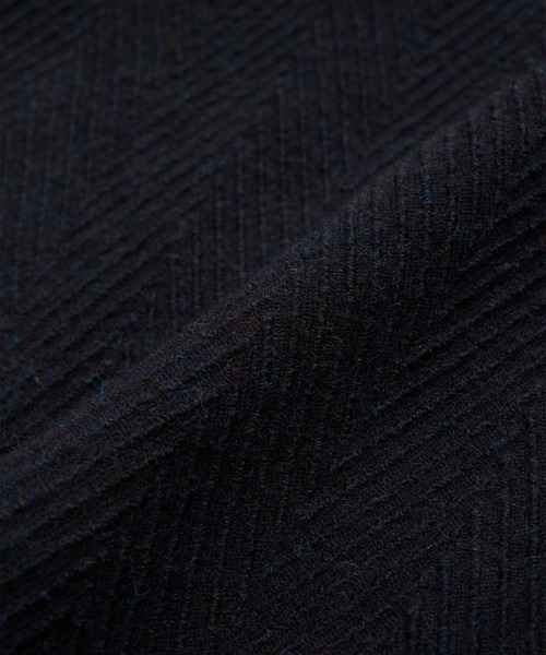 markaware（マーカウェア）の「【markaware/marka】シェトランドウールオーガニックコットン ビッグ へリンボン / ダッフルコート/DUFFLE COAT（ダウンジャケット/コート・メンズ・ブラック・1/2）」の12枚目の写真