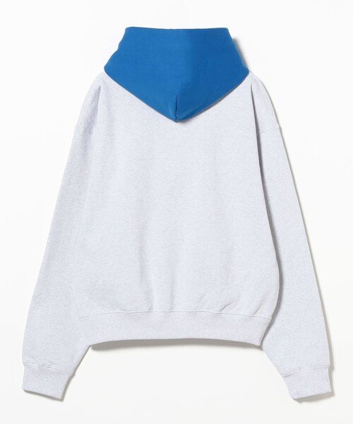 BEAMS（ビームス）の「【ワイドショートフィット】カラーブロック フーディ（スウェット・メンズ・ブラック/ブラック系その他・S/M/L/XL）」の9枚目の写真