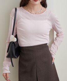 mystic | プレート付きクルーシアーロンT(Tシャツ/カットソー)