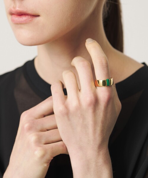 BEAUTY&YOUTH UNITED ARROWS(ビューティーアンドユースユナイテッドアローズ)の「<eoa>ストーン シック リング(リング・メンズ・シルバー/ゴールド・20/18/11/13/22/16)」の8枚目の写真
