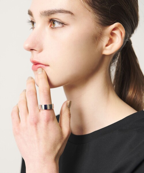 BEAUTY&YOUTH UNITED ARROWS(ビューティーアンドユースユナイテッドアローズ)の「<eoa>ストーン シック リング(リング・メンズ・シルバー/ゴールド・20/18/11/13/22/16)」の3枚目の写真