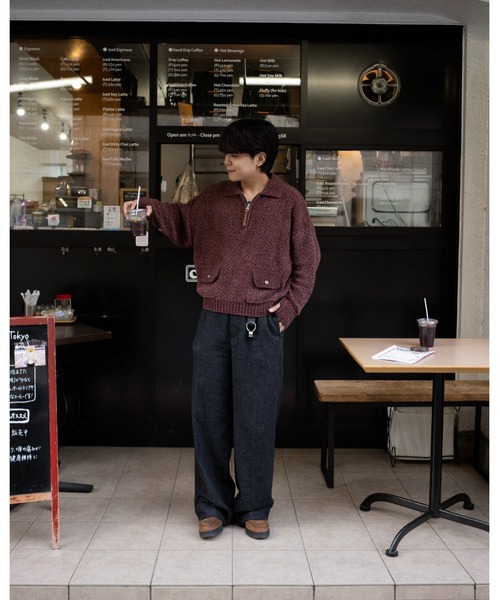 CIASU(シアス)の「ウールタックスラックス(スラックス・メンズ・ブラック・LARGE/MEDIUM)」の6枚目の写真