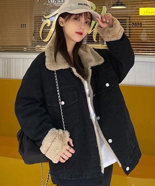 Lafuma　ラフマ　ボア付きジャケット セール】裏ボアデニムジャケット（デニムジャケット）｜LAFFMO（ラフモ