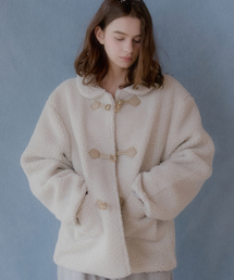 LETTER FROM MOON（レターフロムムーン）の「フニンシアリングバックルジャケット（アイボリー）（ダッフルコート）」