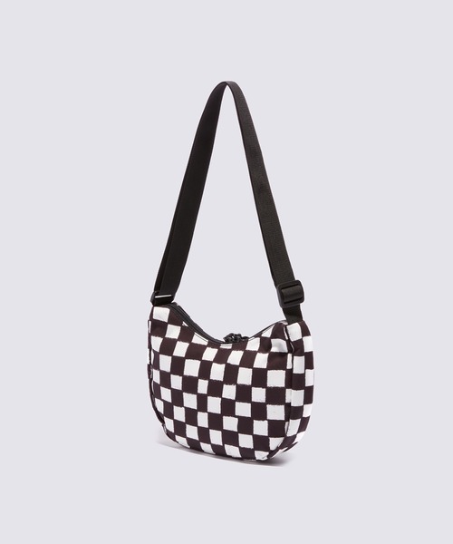 VANS（バンズ）の「RIROO RABBIT ショルダーバッグ / RABBIT CHECK HOBO BAG MARSH BL VN000QF8FBA1（ショルダーバッグ・メンズ・ブラック×ホワイト・ONE SIZE）」の2枚目の写真
