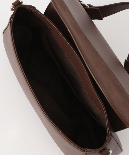 B.C STOCK（ベーセーストック）の「スエード調切り替えバッグ（ショルダーバッグ・レディース・ブラウン/ブラック・FREE）」の8枚目の写真