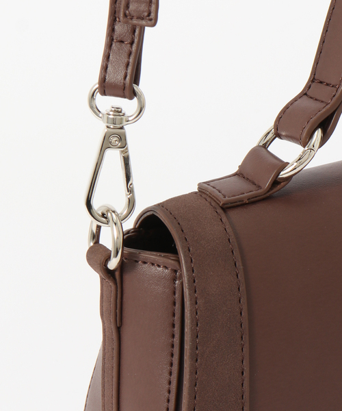 B.C STOCK（ベーセーストック）の「スエード調切り替えバッグ（ショルダーバッグ・レディース・ブラウン/ブラック・FREE）」の13枚目の写真