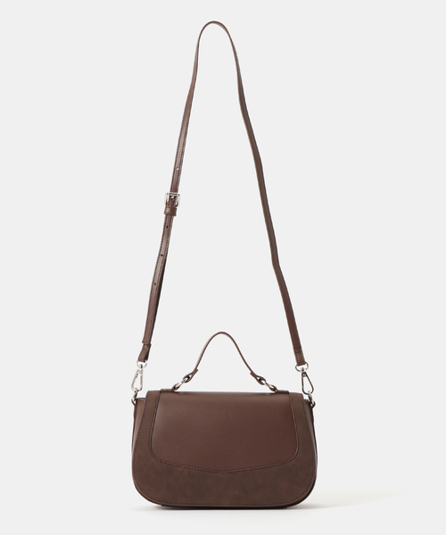 B.C STOCK（ベーセーストック）の「スエード調切り替えバッグ（ショルダーバッグ・レディース・ブラウン/ブラック・FREE）」の14枚目の写真