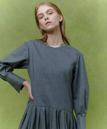 LOULOU WILLOUGHBY】ニットツィードワンピース（ワンピース）｜LOULOU