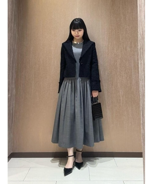 LOULOU WILLOUGHBY(ルルウィルビー)の「【LOULOU WILLOUGHBY】ウールトロローウエストワンピース(ワンピース・レディース・グレー系その他/ピンク・1/2)」の21枚目の写真