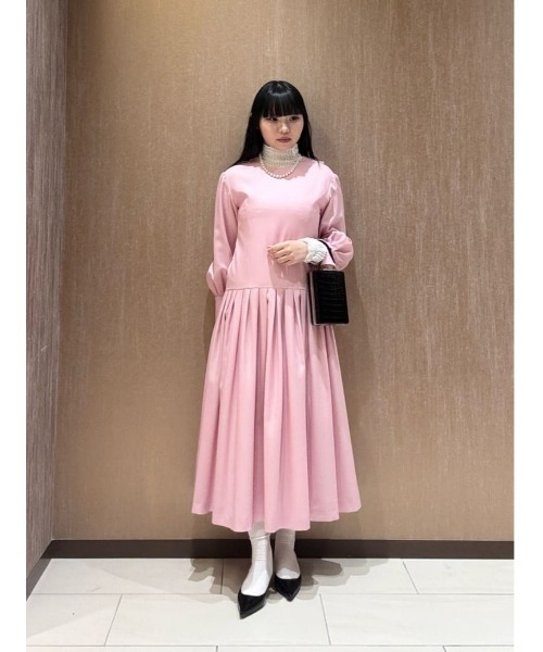 LOULOU WILLOUGHBY(ルルウィルビー)の「【LOULOU WILLOUGHBY】ウールトロローウエストワンピース(ワンピース・レディース・グレー系その他/ピンク・1/2)」の22枚目の写真