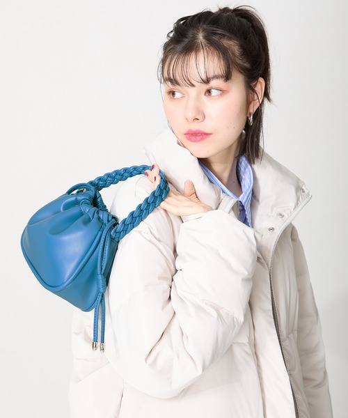 MISCH MASCH(ミッシュマッシュ)の「編み込みハンドバッグ(ハンドバッグ・レディース・ブラック/ブルー/シルバー・フリ-)」の12枚目の写真