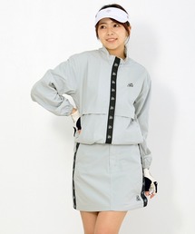 TopIsm（トップイズム）の「ゴルフウェア 上下セットアップ ジャケット ゴルフスカート リップストップ素材 ロゴテープ レディース（ゴルフグッズ）」