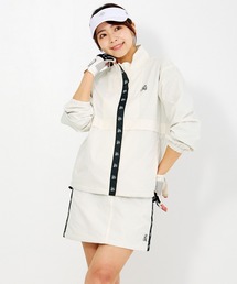 TopIsm（トップイズム）の「ゴルフウェア 上下セットアップ ジャケット ゴルフスカート リップストップ素材 ロゴテープ レディース（ゴルフグッズ）」