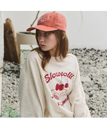 SLOWLOLLI（スローローリ）の「Logo embroidery ball cap - Brown（キャップ）」