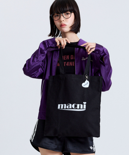MACNI(マクニ)の「SIGNATURE LOGO ECO BAG BLACK(エコバッグ/サブバッグ・レディース・その他・FREE)」の1枚目の写真