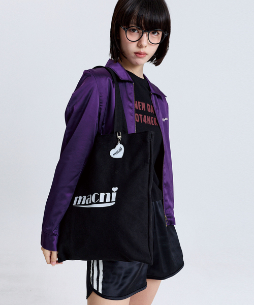 MACNI(マクニ)の「SIGNATURE LOGO ECO BAG BLACK(エコバッグ/サブバッグ・レディース・その他・FREE)」の3枚目の写真